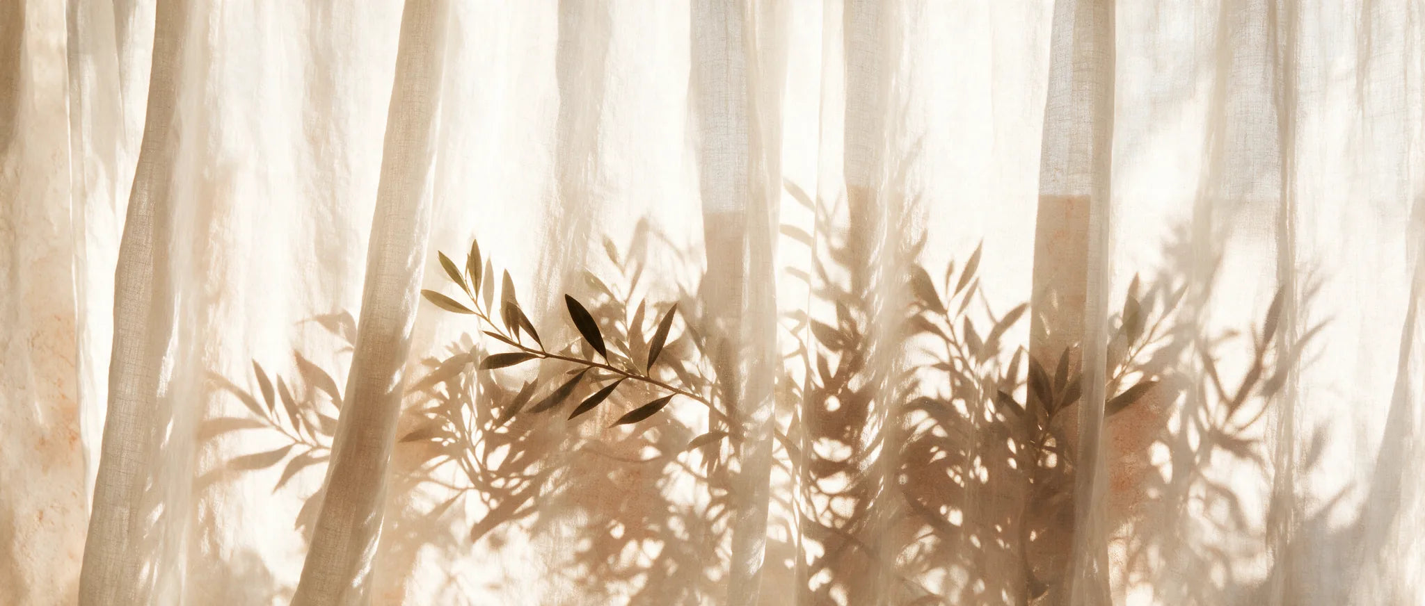 Morning light through linen
